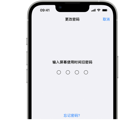 舒兰iPhone屏幕维修分享iPhone屏幕使用时间密码忘记了怎么办 