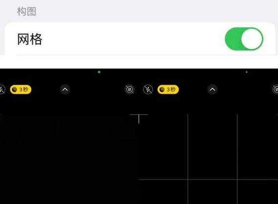舒兰苹果手机维修网点分享iPhone如何开启九宫格构图功能