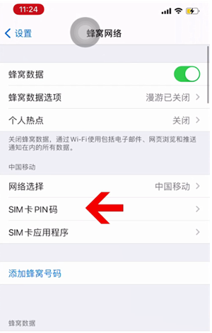 舒兰苹果14维修网分享如何给iPhone14的SIM卡设置密码 