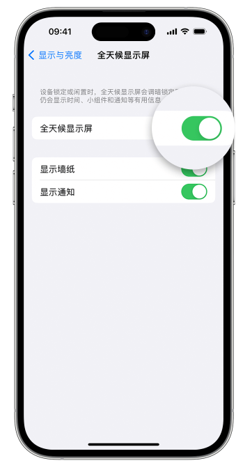 舒兰苹果14维修店分享如何自定义 iPhone 14 Pro 常亮显示屏 