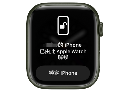 舒兰苹果手机维修分享用 AppleWatch 解锁配备面容 ID 的 iPhone方法 