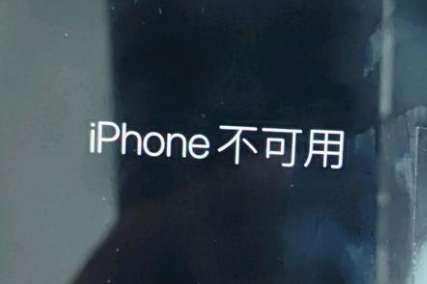 舒兰苹果服务网点分享锁屏界面显示“iPhone 不可用”如何解决 